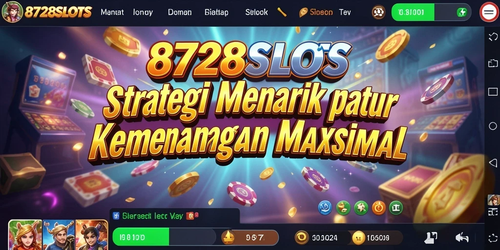 Tampilan utama gameplay 8728SLOTS yang menegangkan dan penuh strategi.