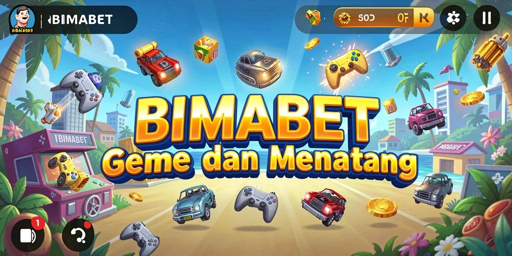 Screenshot gameplay BIMABET yang menunjukkan keseruan tantangan Arcade.