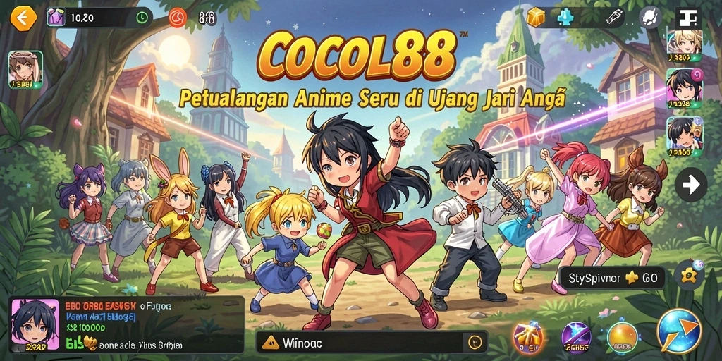 Tampilan gameplay menarik dari COCOL88 yang penuh warna.