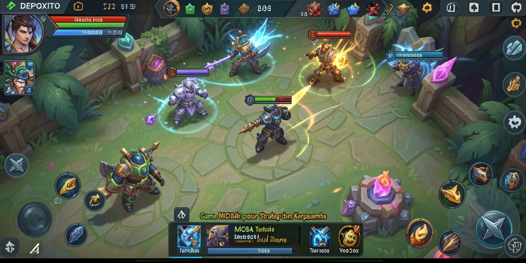 Tampilan gameplay DEPOXITO yang seru dan kompetitif.