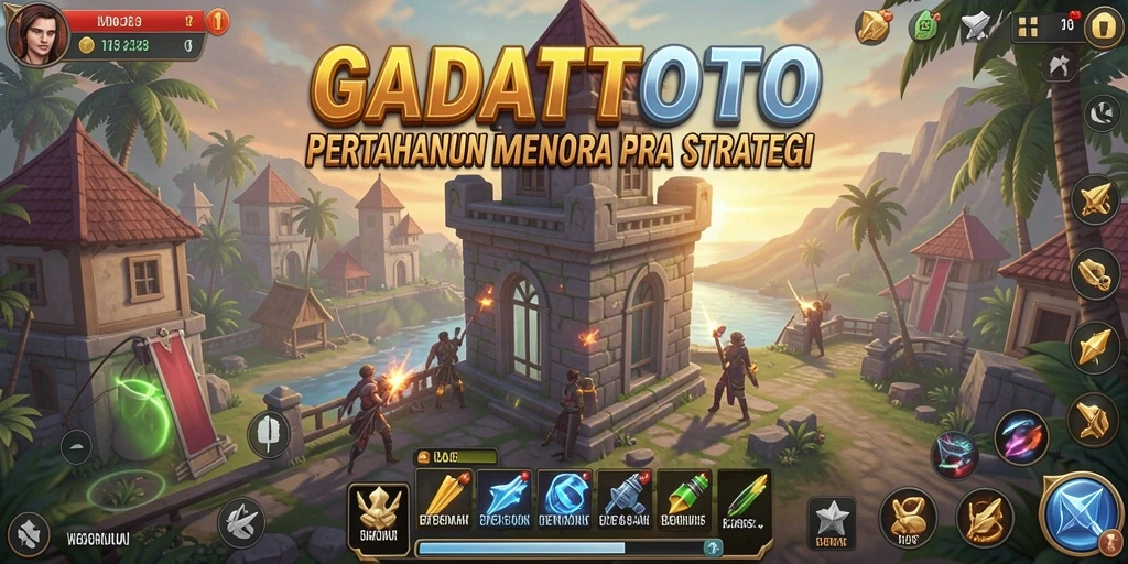 Tampilan screenshot GADAITOTO menampilkan gameplay Tower Defense yang menarik dan dinamis.