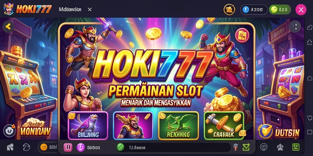 Tampilan gameplay Slot HOKI777 yang menarik dan mengasyikkan.