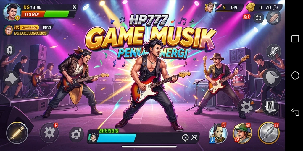 Tampilan gameplay HP777 yang penuh warna dan dinamis.