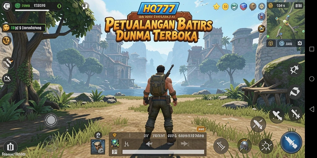 Tampilan gameplay HQ777 menampilkan eksplorasi yang mendalam di dunia terbuka.