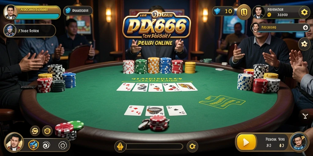Tampilan menarik dari gameplay Poker di IDX66 yang seru.