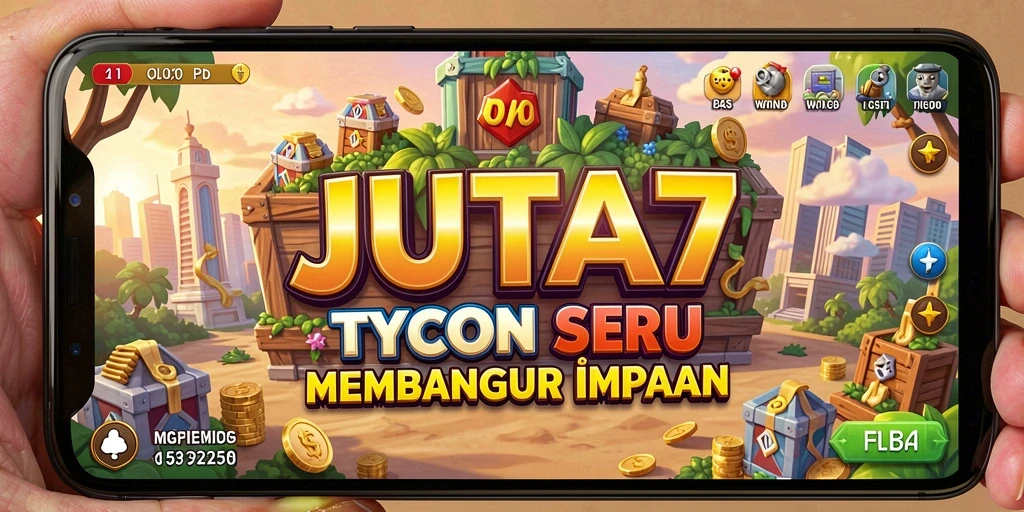 Screenshot JUTA7 menampilkan gameplay Tycoon yang seru dan interaktif.