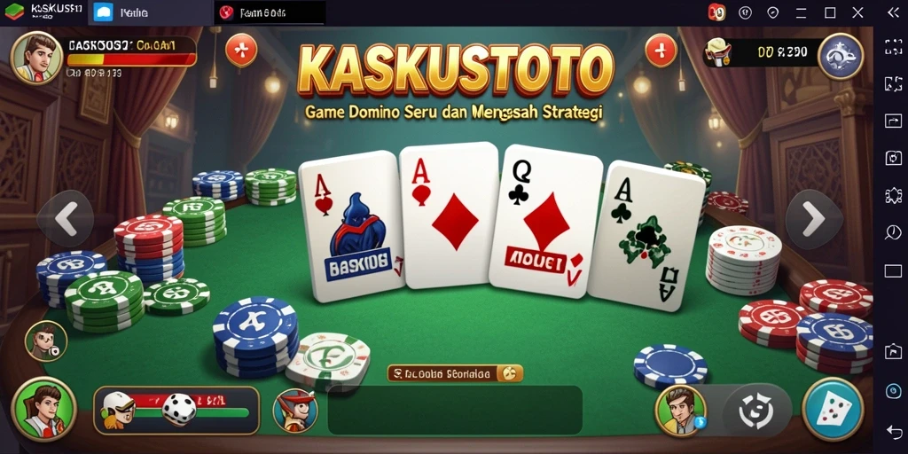 Tampilan gameplay seru dan interaktif dalam KASKUSTOTO.