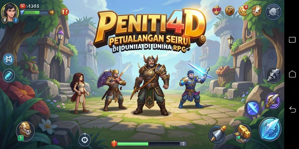 Screenshot gameplay PENITI4D yang menunjukkan aksi pertarungan seru.