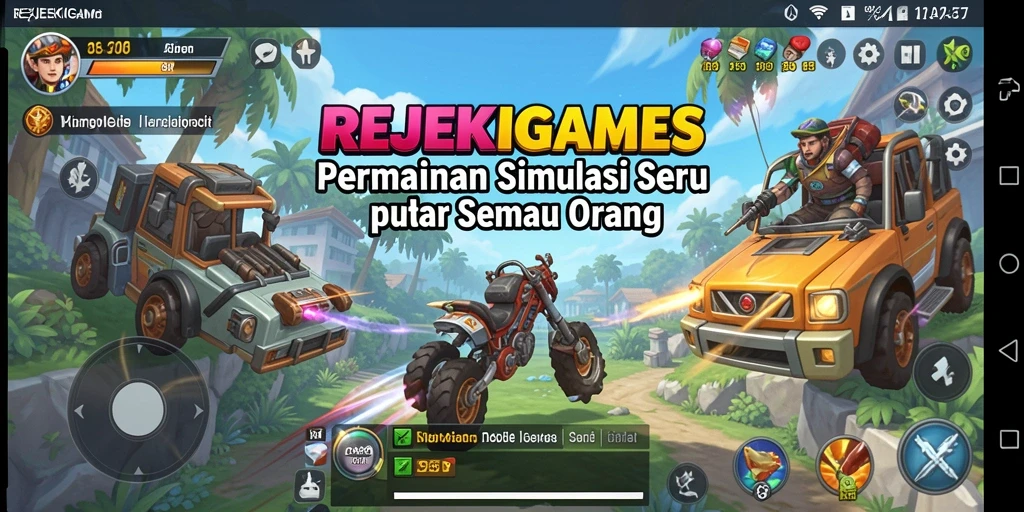 Tampilan gameplay <strong>REJEKIGAMES</strong> dengan simulasi yang menarik.
