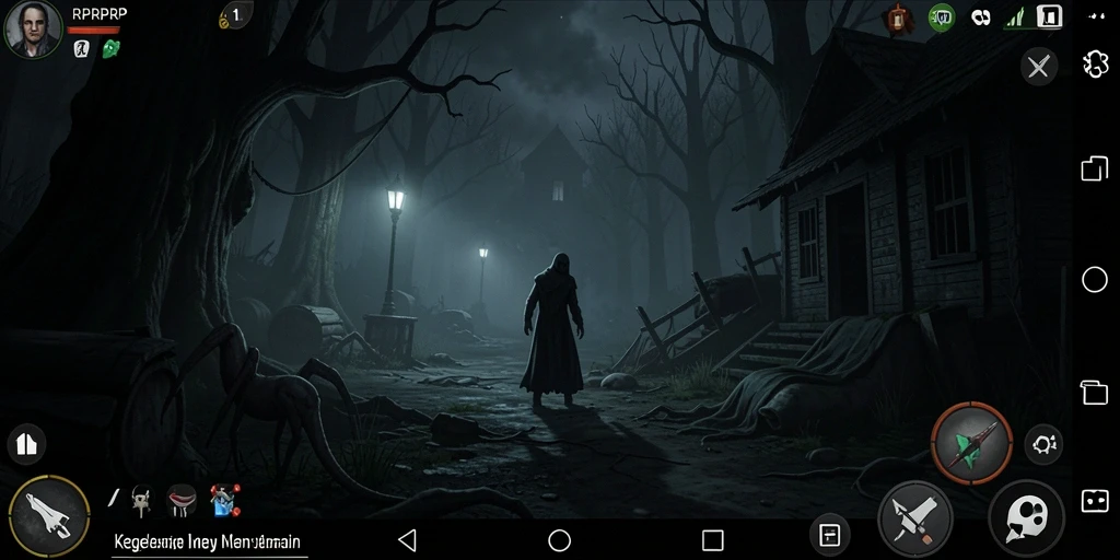 Tampilan gameplay RPRPRP dengan atmosfer Horror yang mencekam.