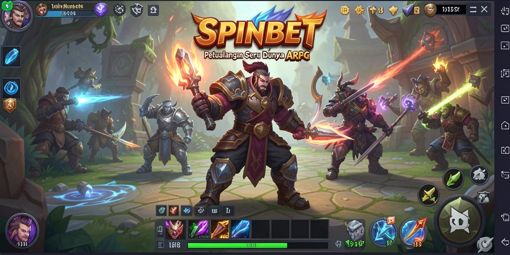 Tampilan gameplay seru dalam SPINBET yang penuh aksi.