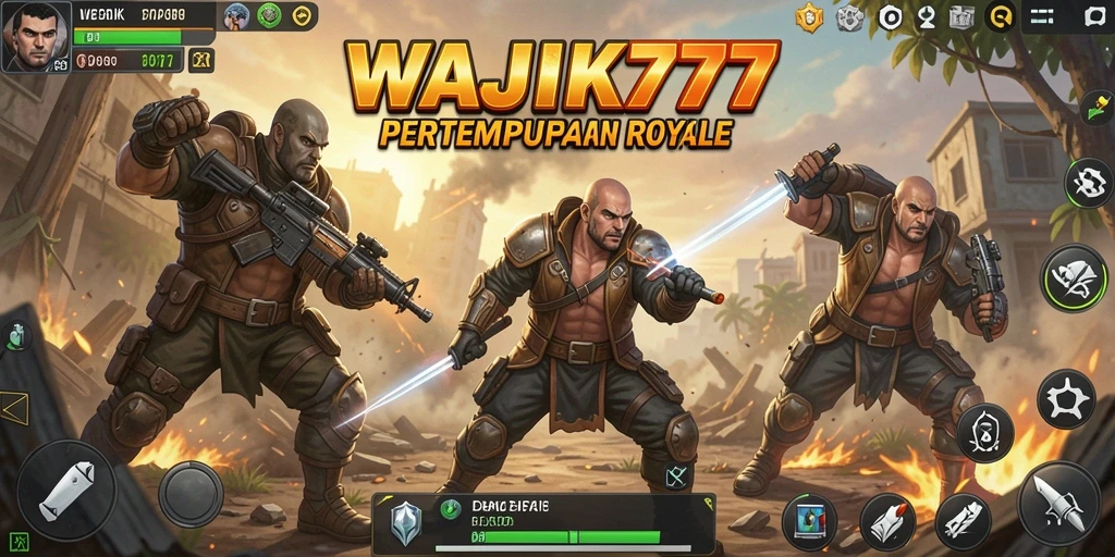Tangkapan layar WAJIK777 menampilkan intense pertempuran di arena Battle Royale.